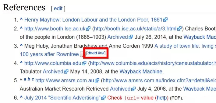 充分利用维基百科（Wikipedia）上的Broken Links
